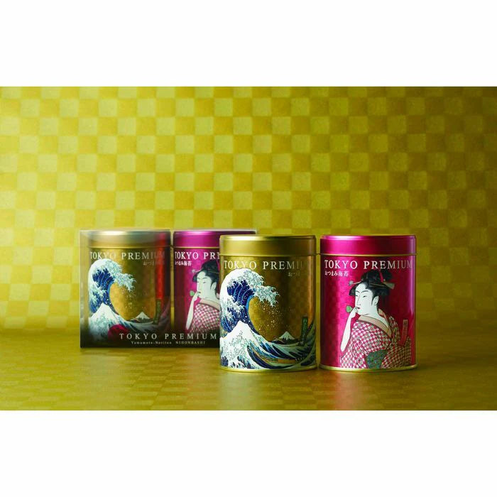 山本海苔|東京 Premium 夾心海苔 2罐禮盒(芥末芝麻+明太子)- 日本直送 賀年禮盒