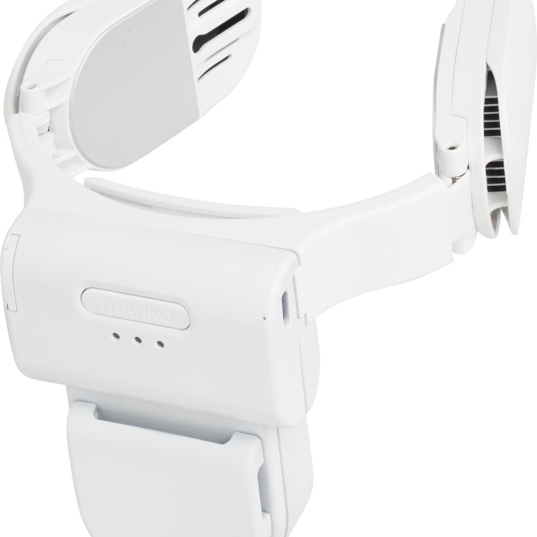 Thanko Neck Cooler Air Hanging Neck Cooler + Fan 2024|Cooling Plate|Fan|Three Modes|250g|2000mAh Battery|Licensed in Hong Kong