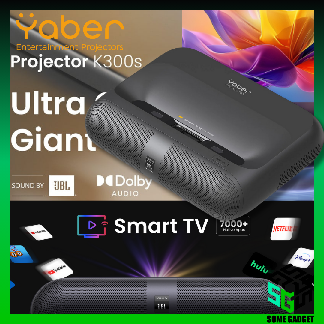 Yaber K300s 超便攜超短投 + 3束Laser DLP 投影機 - 香港行貨
