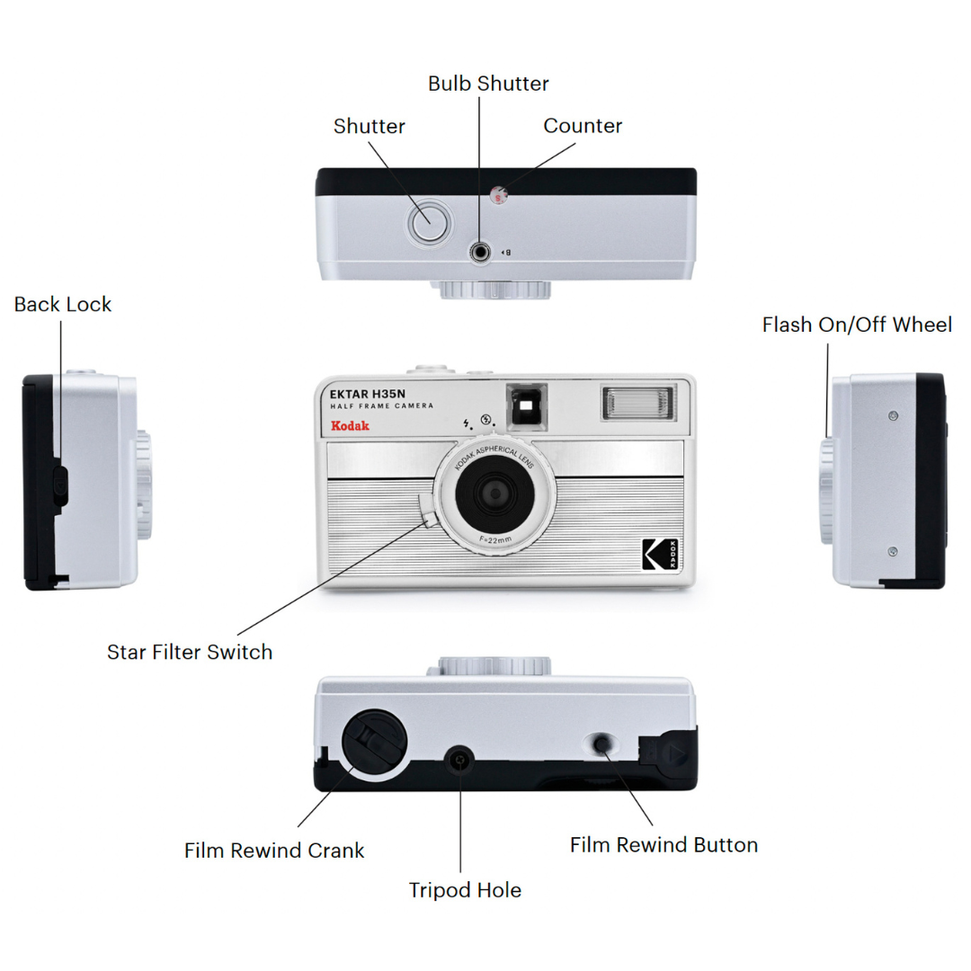 KODAK Ektar H35N BT21 Edition Half Frame Camera 可重用半格菲林相機