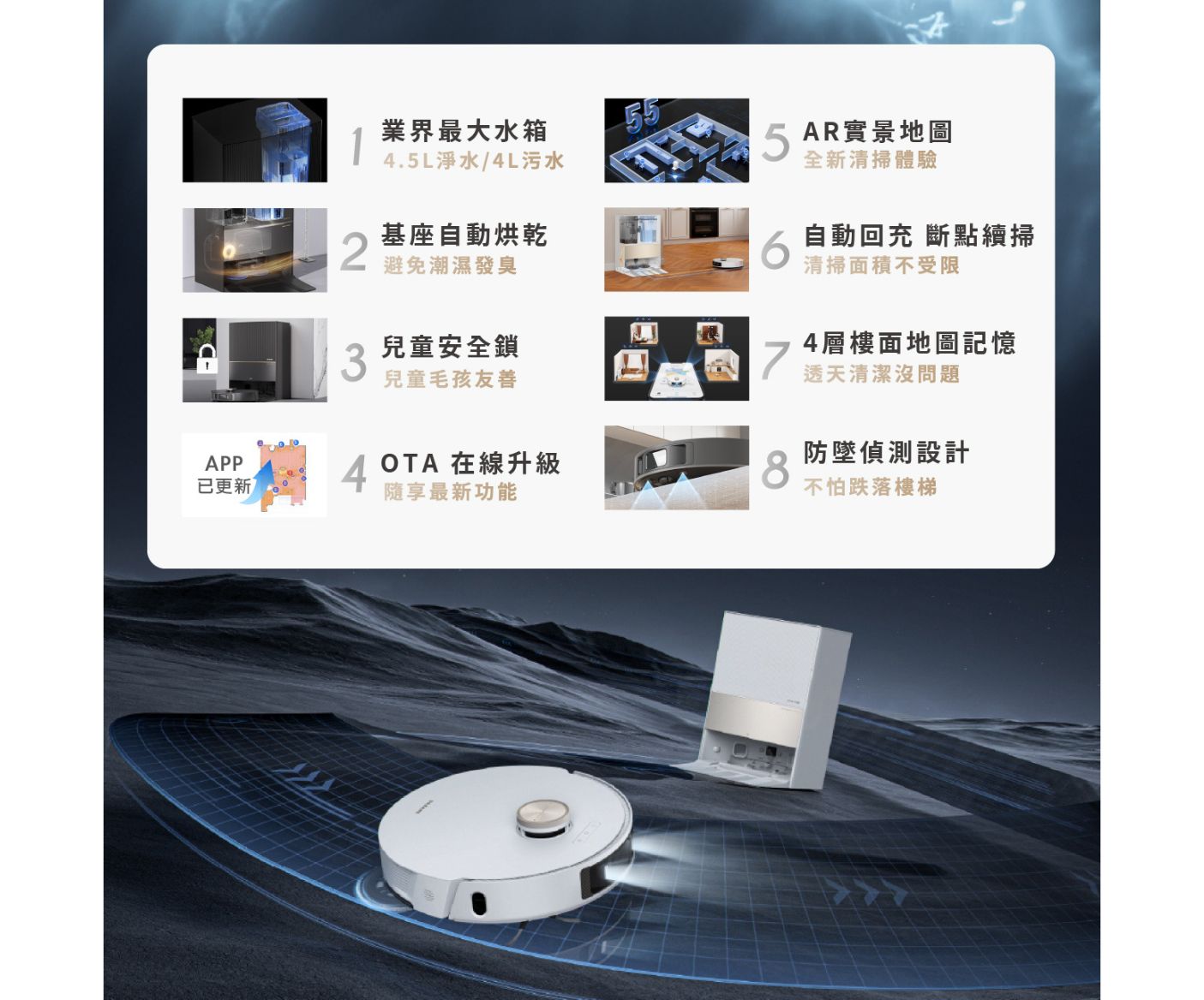 Chai Mi Dreame - L20 Ultra AI bionic all-round sweeping and mopping flagship machine | 7000PA suction power | The first automatic disassembly and assembly of mops | Yanbian cleaning with 0 dead spots | 58℃ hot water washable mops