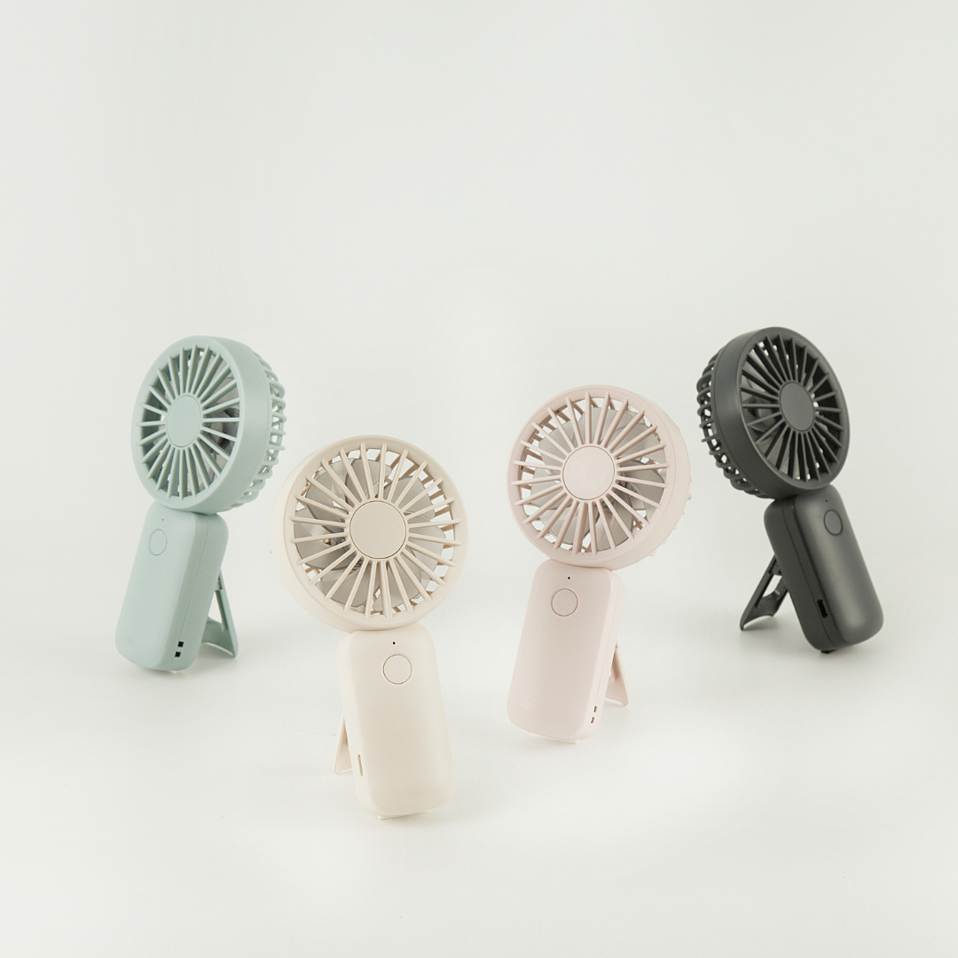 Rhythm 麗聲 Silky Wind Handy Fan S - 2024 New USB充電式無線雙葉便攜風扇|手提風扇|掛頸|雙扇葉|座枱風扇