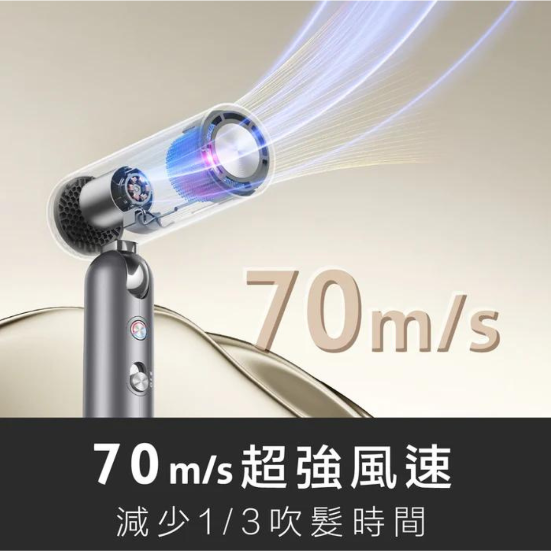 追覓 Dreame Pocket 魔術折疊高速吹風機 | 折曡技術 | 智能恆溫 | 3億鉑金負離子 | 11萬轉 | 香港行貨 2 年保養