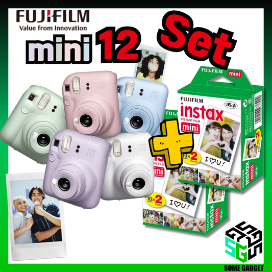 Fujifilm 富士 Instax mini 12 + 20張白邊相紙 拍立得 套裝