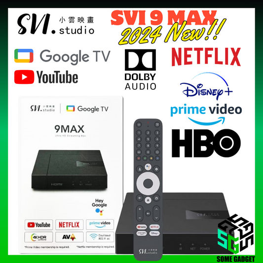 SVI 小雲盒子 9MAX 電視盒 ｜香港行貨｜SVI 9MAX Android TV Box | Google TV | 4K HDR | 18個月保養