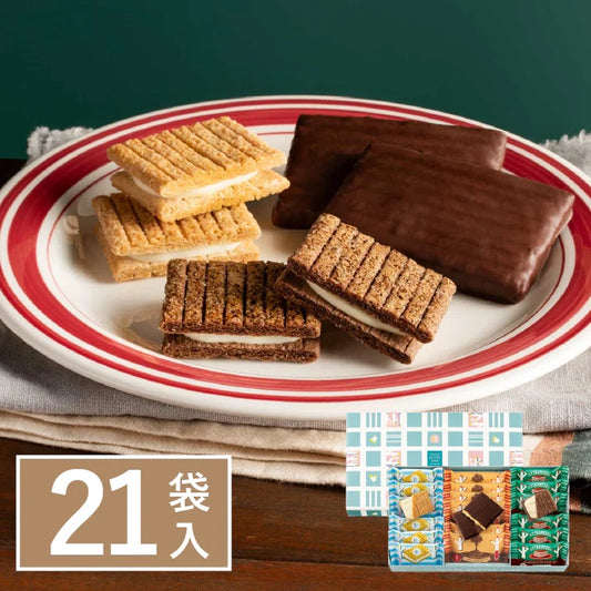 Sugar Butter Tree 季節限定 Tiramisu X 原味 X 炭烤朱古力夾心酥餅禮盒 21入 - 日本直送 賀年禮盒