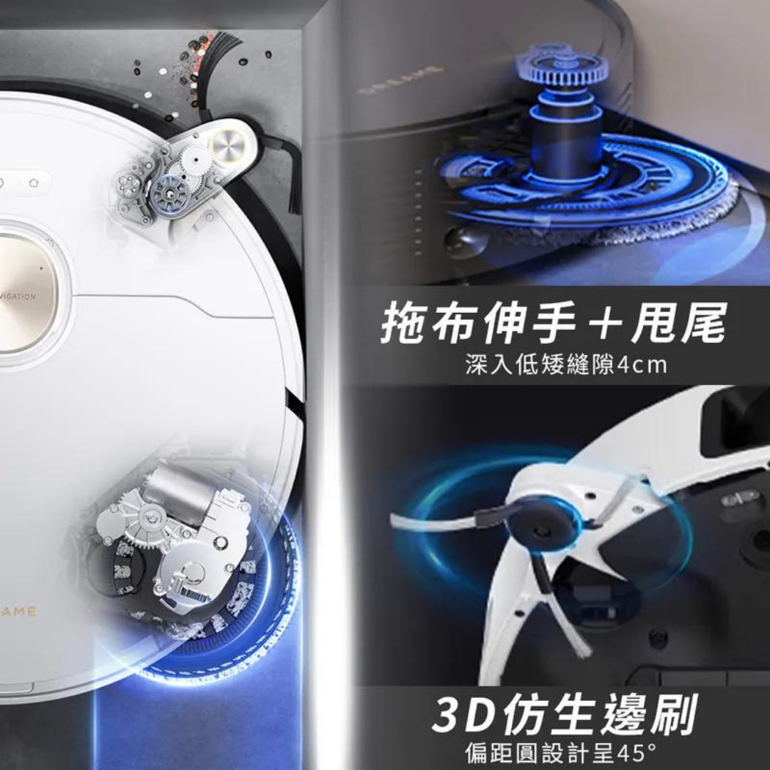 Dreame X40 Ultra dual bionic AI all-round flagship machine | SUV in the sweeper world | dual bionic 3D robotic arms | 70 degree hot water wash | AI dual lens sensing | licensed in Hong Kong