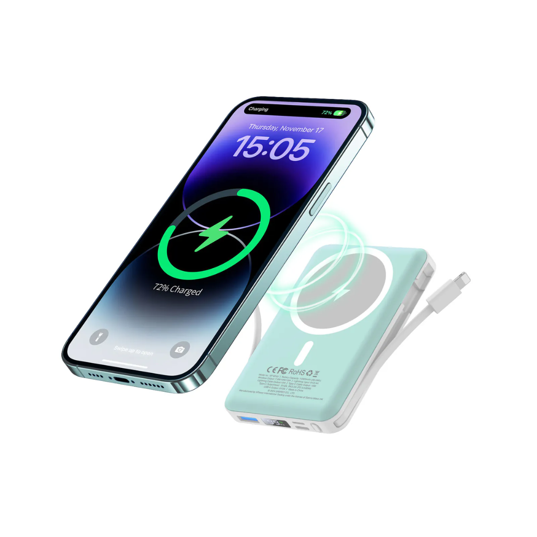 XPower x Sanrio HANGYODON 水怪人魚漢頓 10000mAh 5合1磁吸無線快充移動電源 M10J - 香港行貨