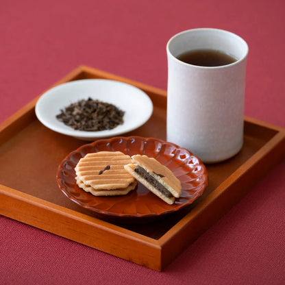 《京都鼓月》姬千壽｜有機焙茶窩夫餅12入 - 日本直送 賀年禮盒