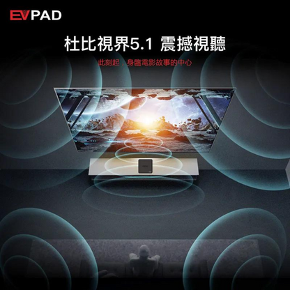 易播電視 - EVPAD 10P 第10代 電視盒子 旗艦 AI｜超高清8K｜易播盒子10代｜廣東話語音｜4 + 64 Wi-Fi 6｜香港行貨