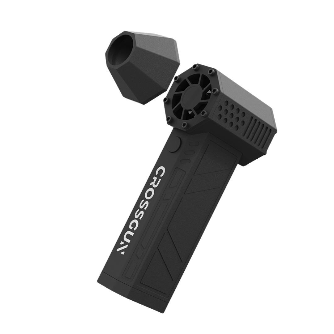 CROSSGUN 暴風X3-Pro 手持渦輪扇｜130000RPM｜3段速｜超頻暴風模式｜120 分鐘電量｜迷你空氣炮｜1年保養