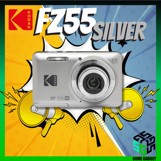 KODAK PIXPRO FZ55 Silver 銀色 柯達數位相機 | 自動偵測 | CCD相機 | 2.7" LCD | 香港行貨