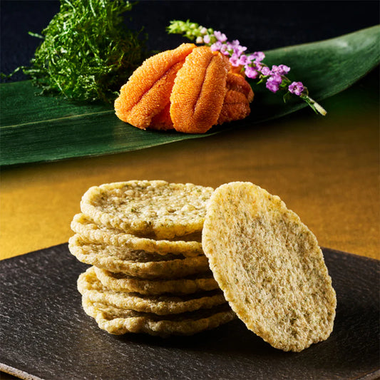 《築地千歲》雲丹海苔脆餅 6入 - 日本直送 賀年禮盒