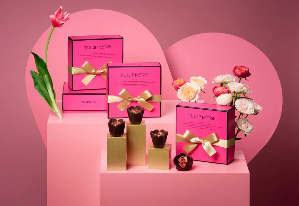 TULIP ROSE｜期間限定｜玫瑰朱古力｜4入/9入 - 日本直送 賀年禮盒
